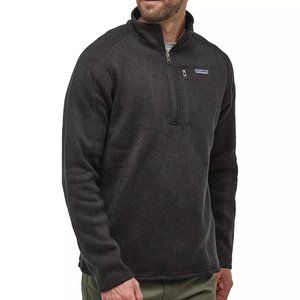 Patagonia Men's Better Sweater 1/4 Zip Pullover Black